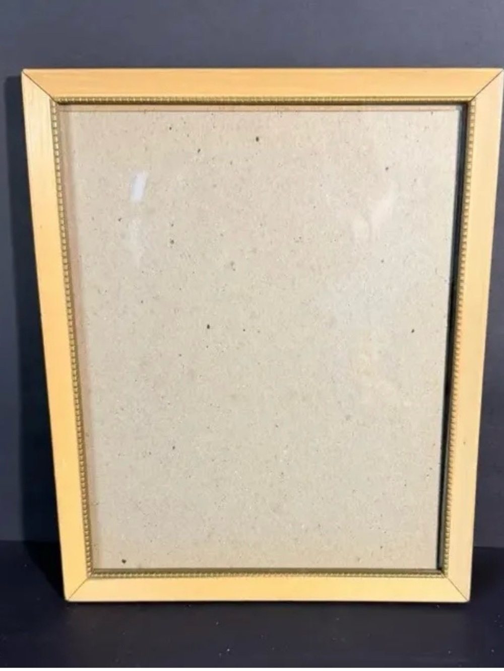 Classic Yellow Picture Frame with Beaded Inner Trim